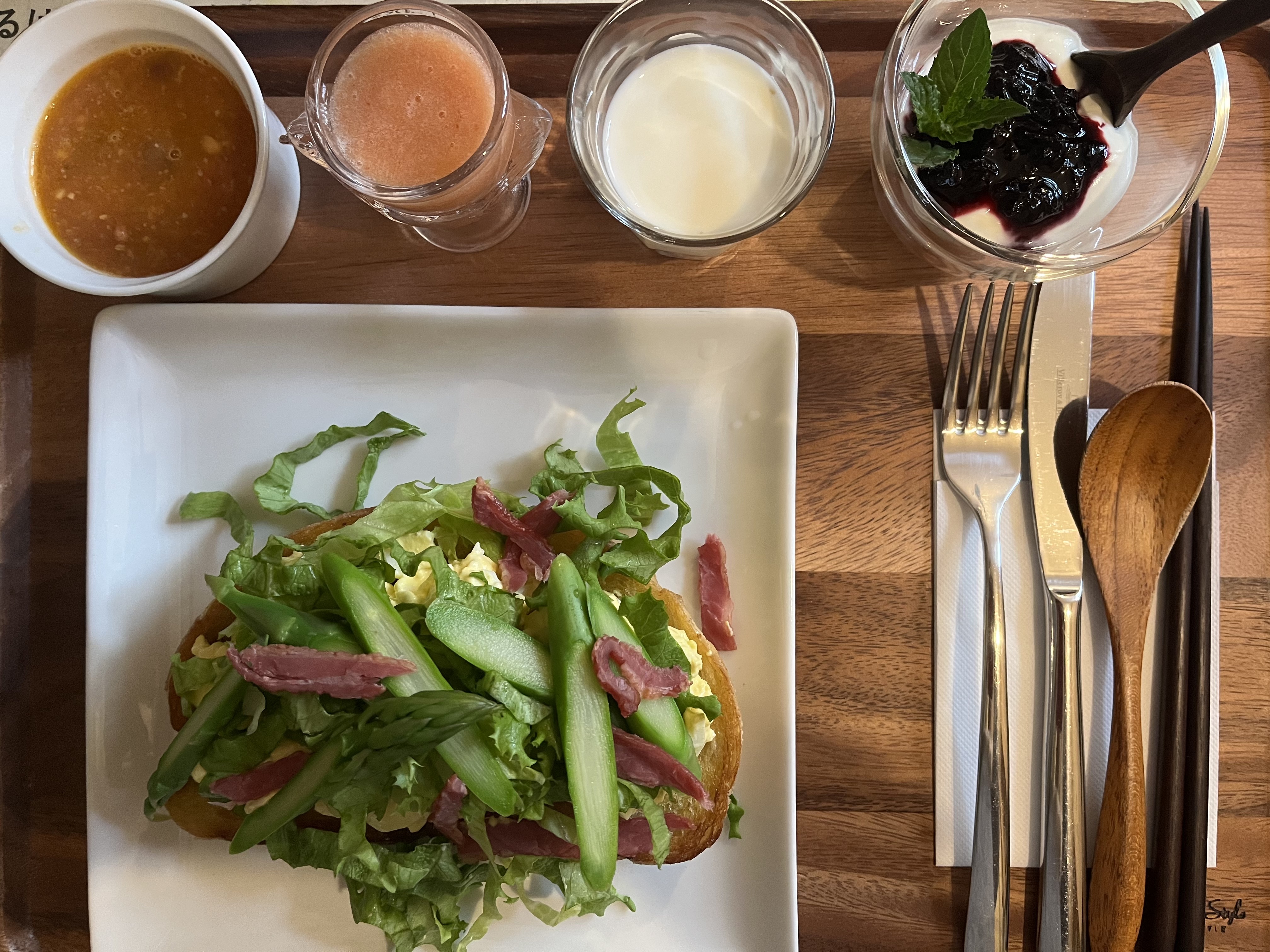 朝食例（1000円タイプ）。1