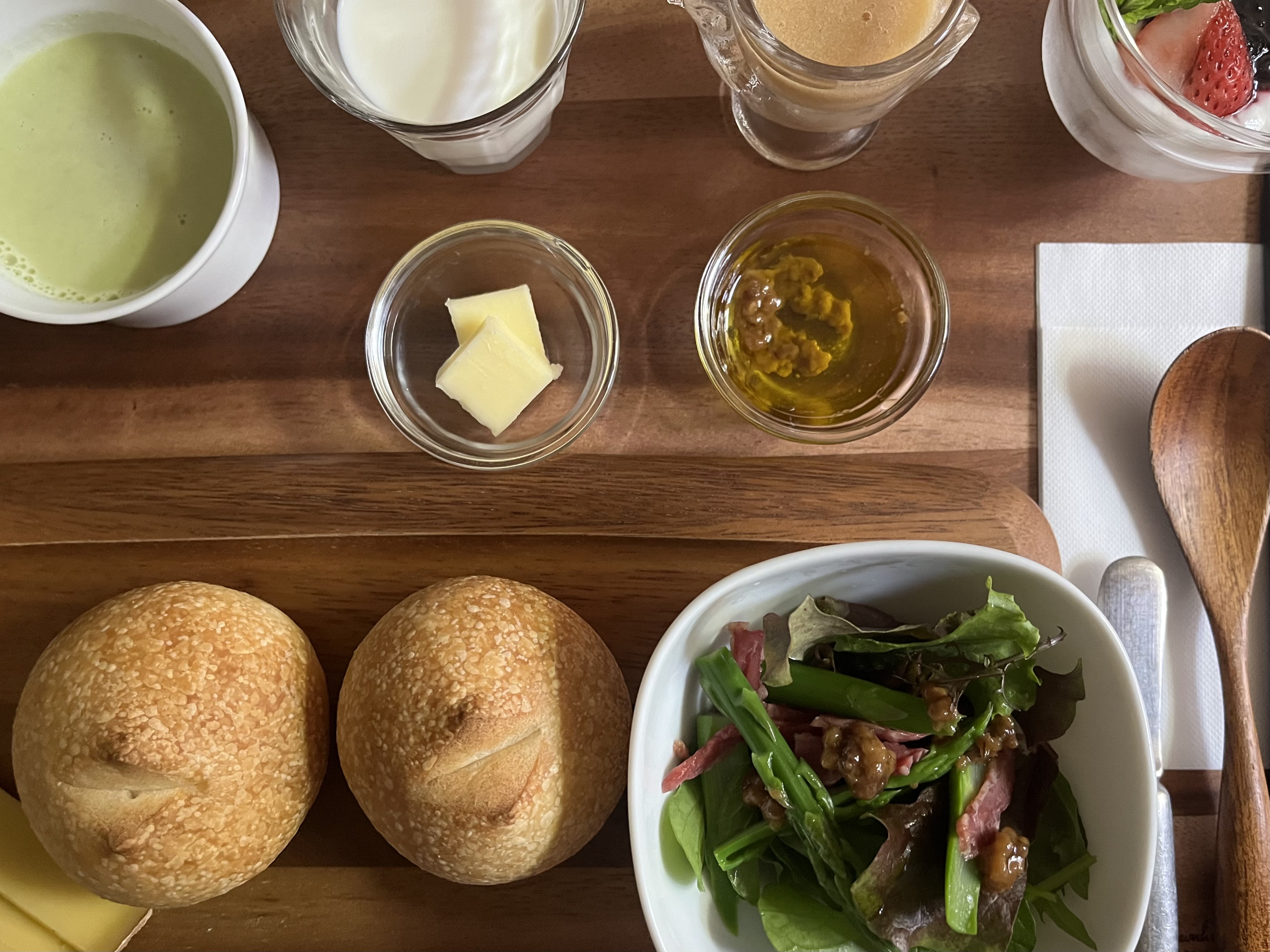 朝食例（500円タイプ）。1