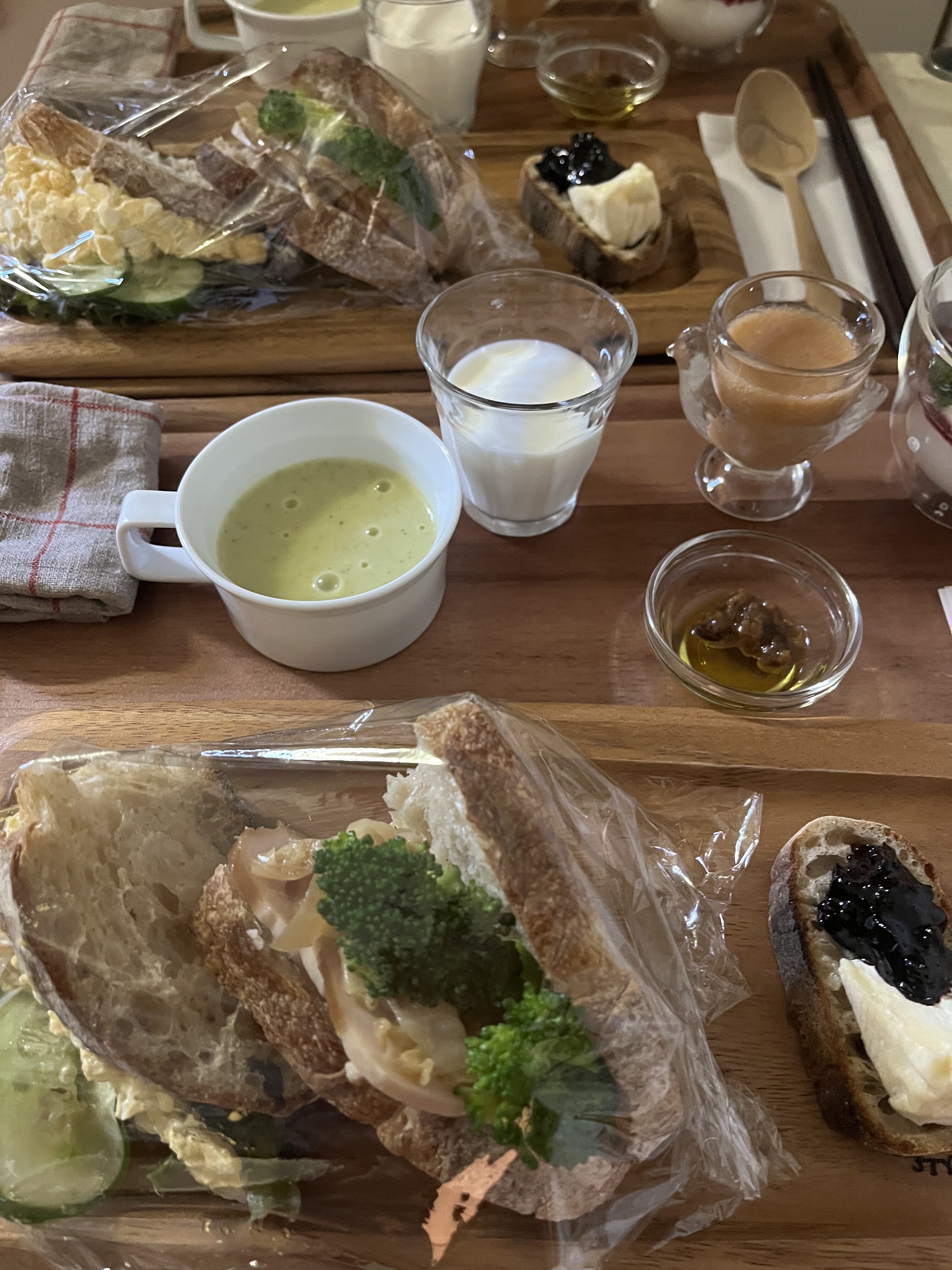 朝食例（1000円タイプ）。2