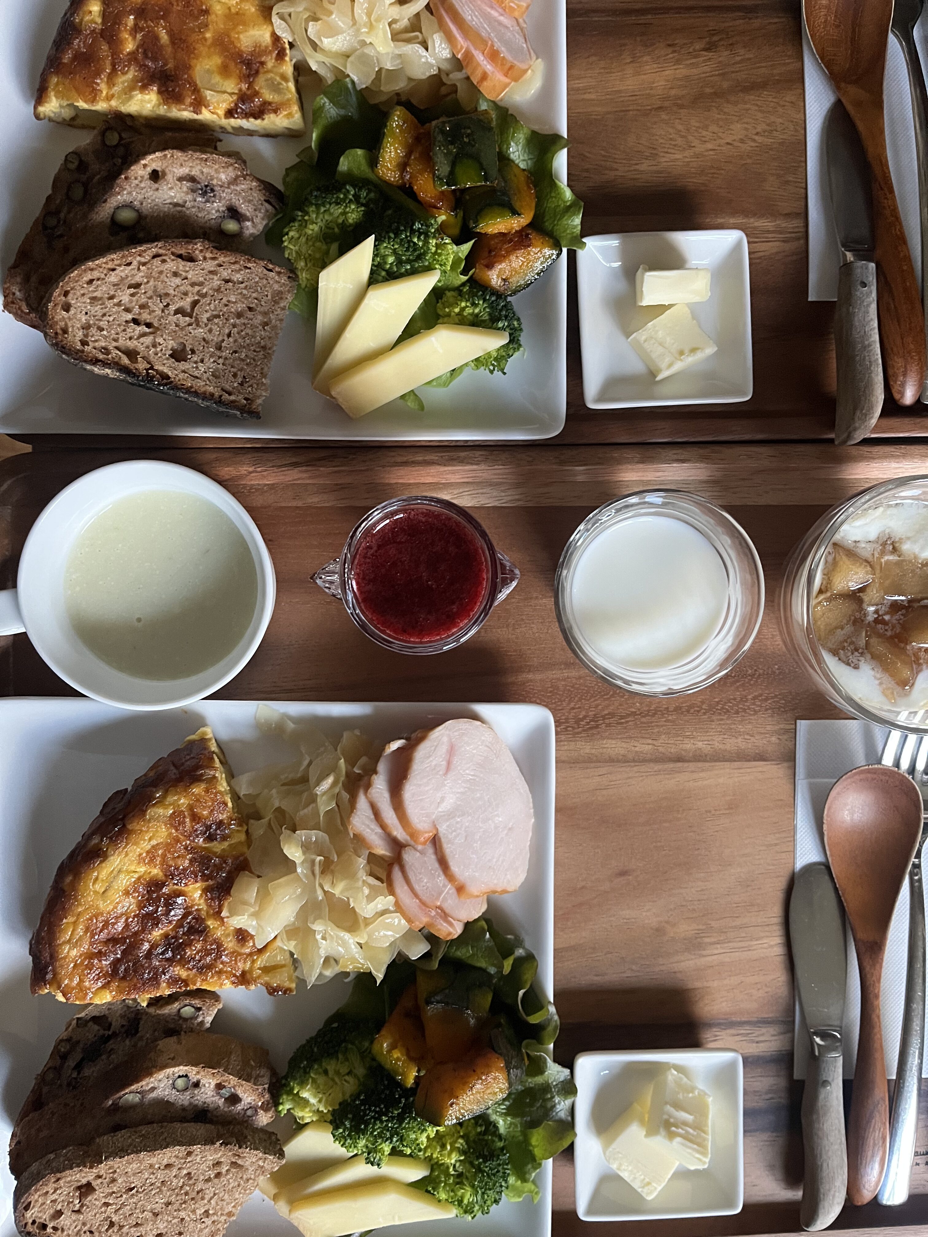 朝食例（1700円タイプ）。2